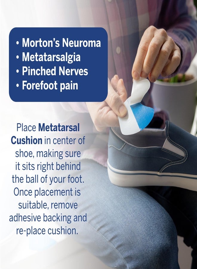 باور ستيب وسادات باورستيب لأمشاط القدم للنساء والرجال، وسادات مقدمة القدم، أزرق، كبير، عبوة واحدة - Image 5